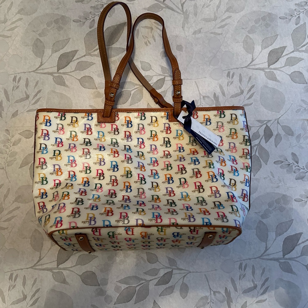 Dooney & Bourke Multicolor Logo Tote